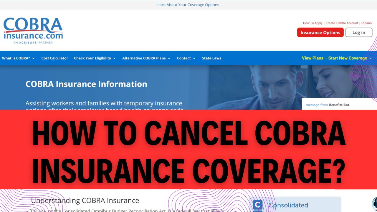 How To Cancel Cobra Insurance Coverage
