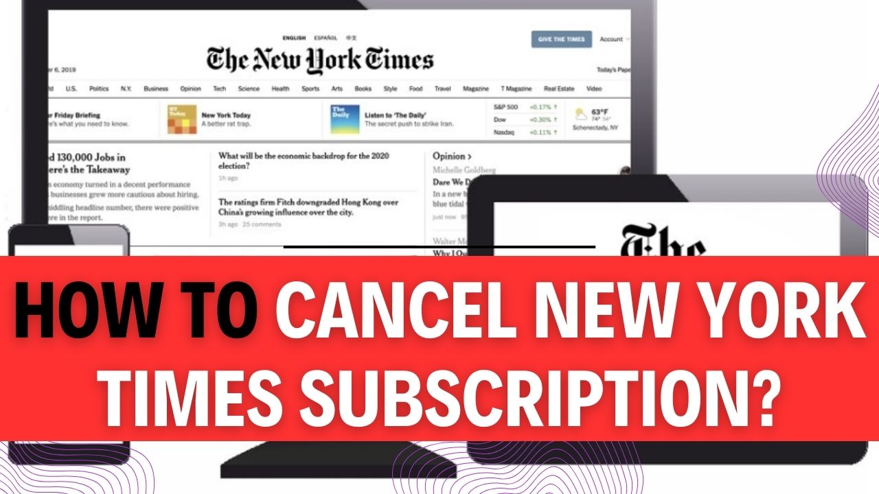 How To Cancel New York Times Subscription